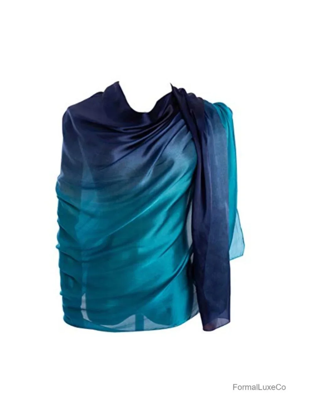 100% Silk Long Lightweight Fashion Scarf & Shawl